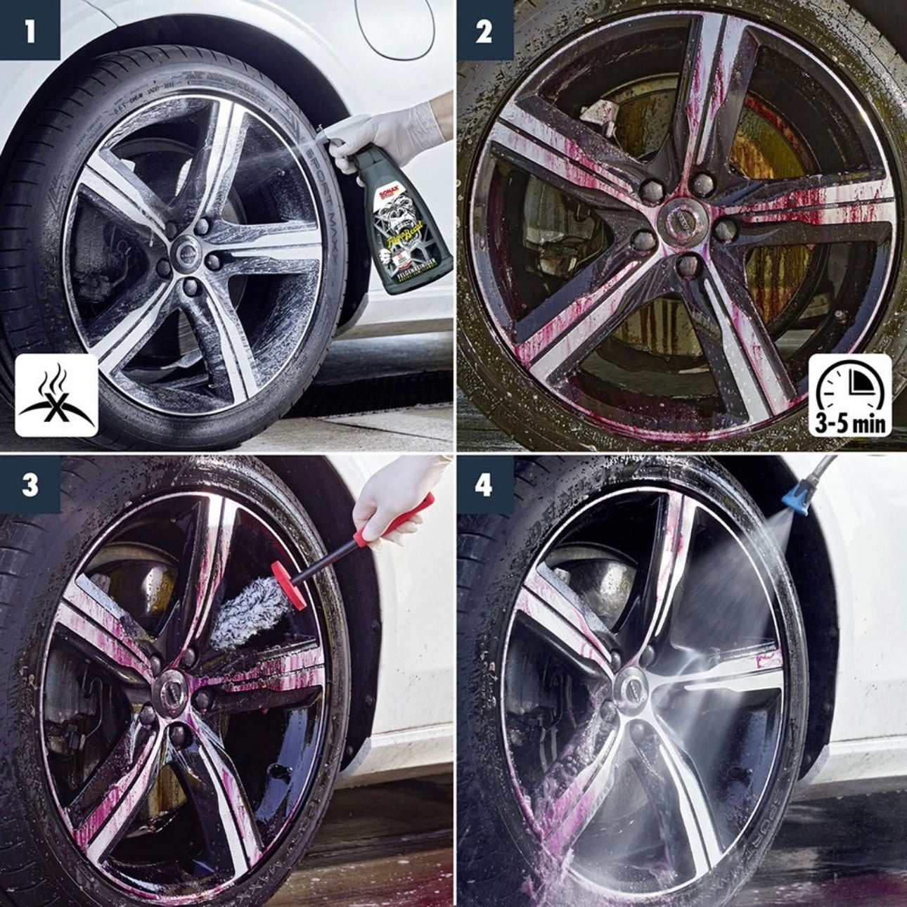 Sonax FelgenBeast Felgenreiniger 1L säurefrei für Stahlfelgen & Alufelgen RDKS